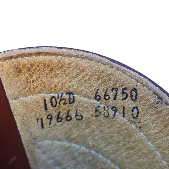 Vintage Brown Leather Cowboy Boots Mens 10.5 D Western Work Chore Rodeo - Picture 3 of 16